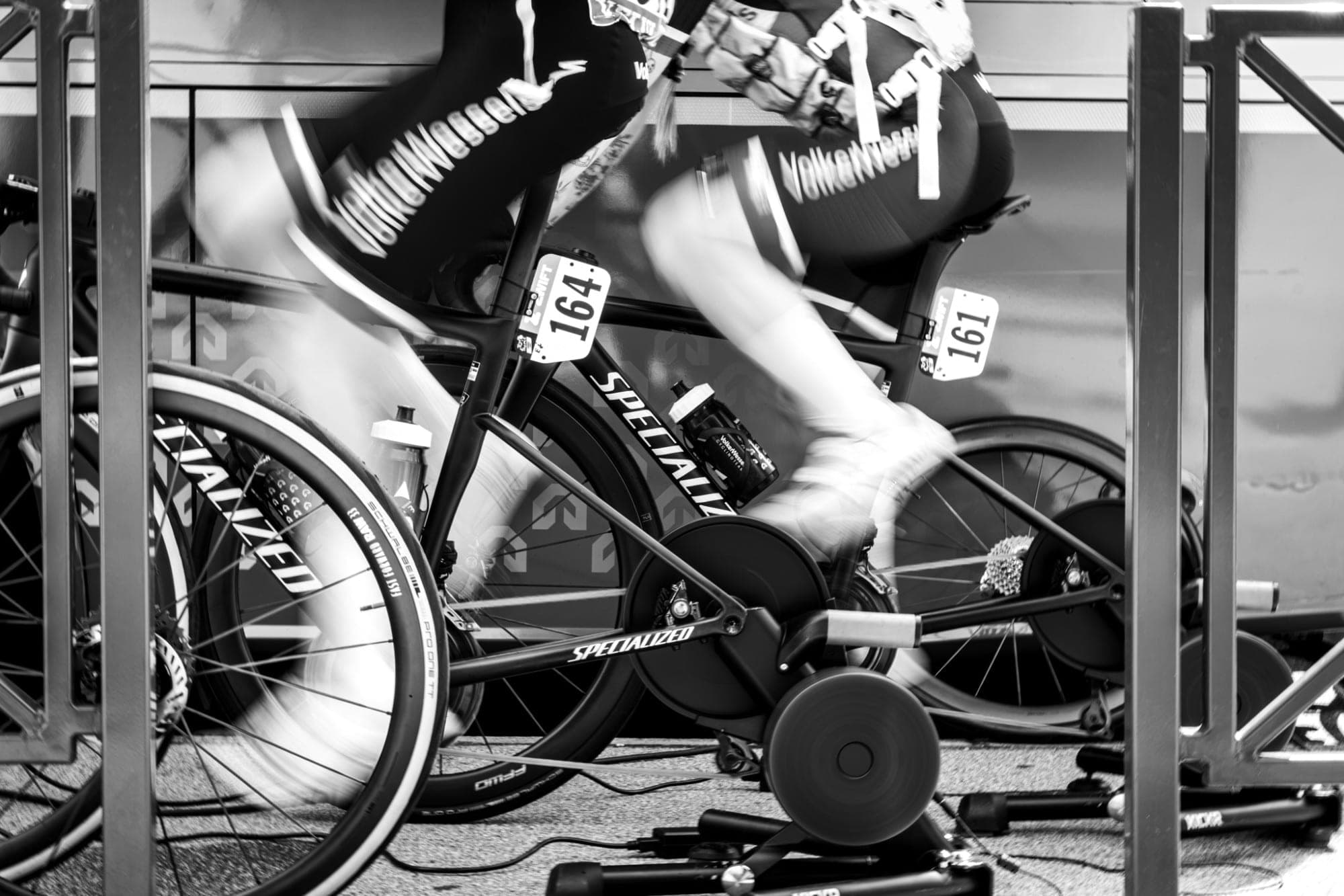 Rensters van VolkerWessels op de rollen voor de start